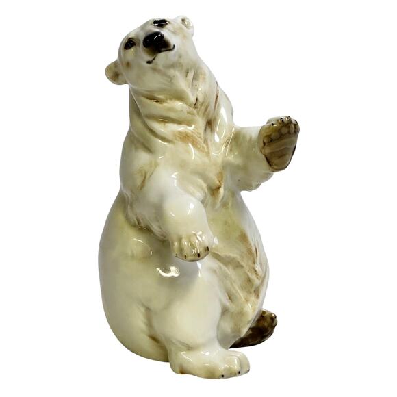 Hutschenreuther Bavaria Germany by Hans Achtziger Polar Bear Figurine-Exquisite - Picture 1 of 8